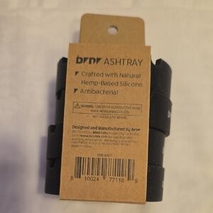 BRNR Black Hemp-Based Silicone Ashtray 4 Pack